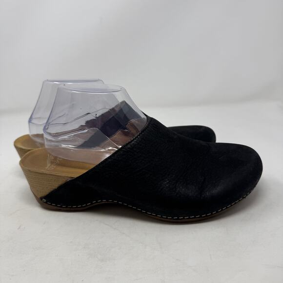 Dansko Black Leather Professional Mule Clogs Comfort Work Shoes Size 42 EU 11 - Picture 10 of 11